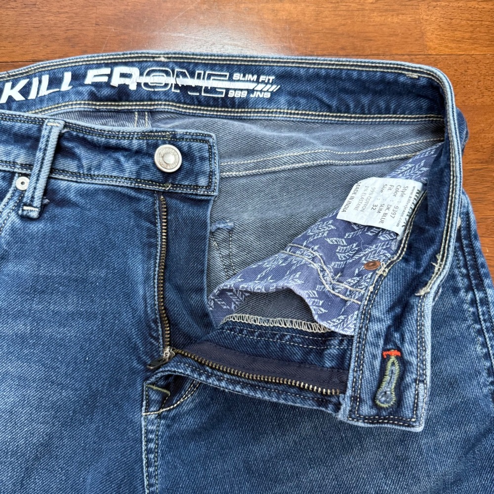 Killer Jeans Slim Fit Mens Size 32 Dark Blue Denim Stretch Style 9397 989 JNS - Picture 6 of 16